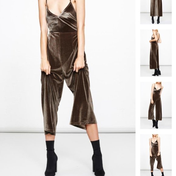 MPC Green Velvet Jumpsuit - Picture 2 of 4